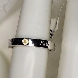 🍒 S925 Sterling Silver HUFFLEPUFF Traits Band. Sz6